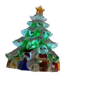 Seasons of Cannon Falls Lights in the Night Christmas Tree Teddy Bear Night Lite